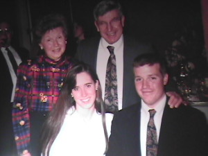 Double date to a wedding in Richmond 1993